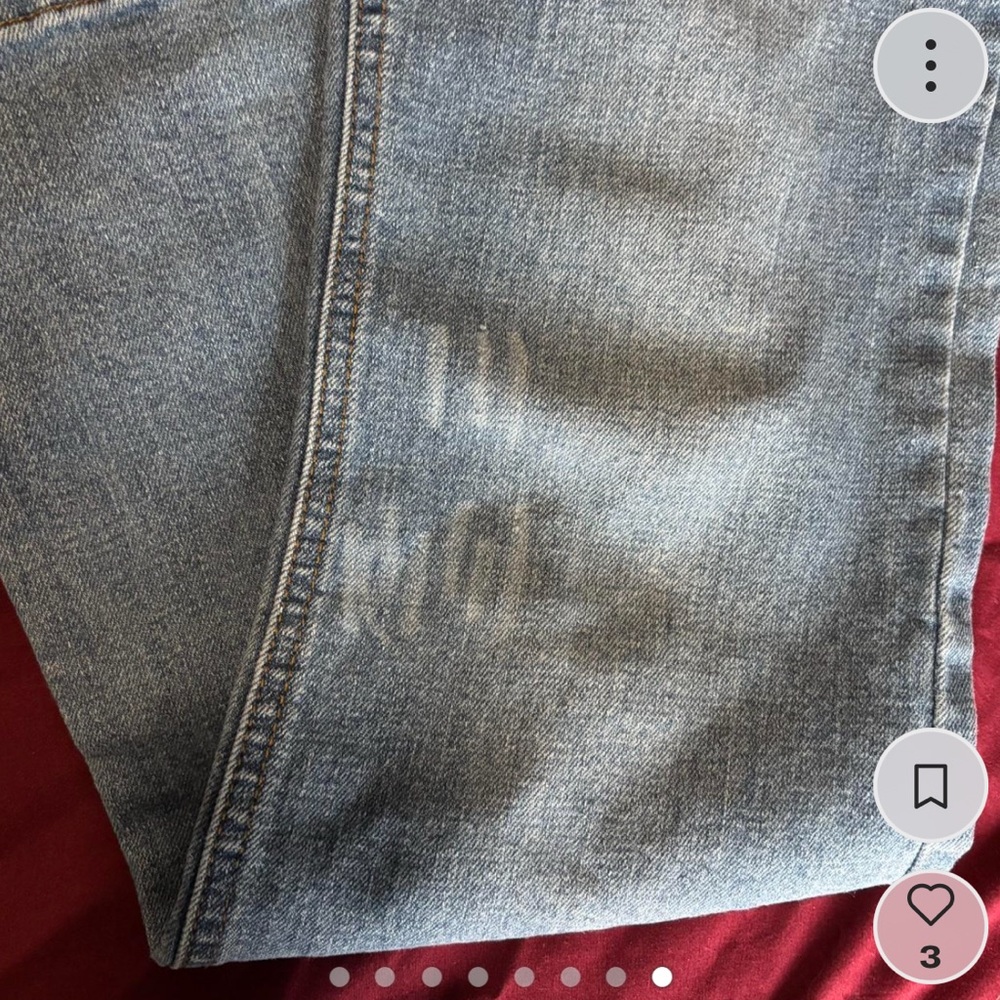 French Toast y2k embroidered low rise flare jeans, star / heart / flower graphic - Picture 8 of 8